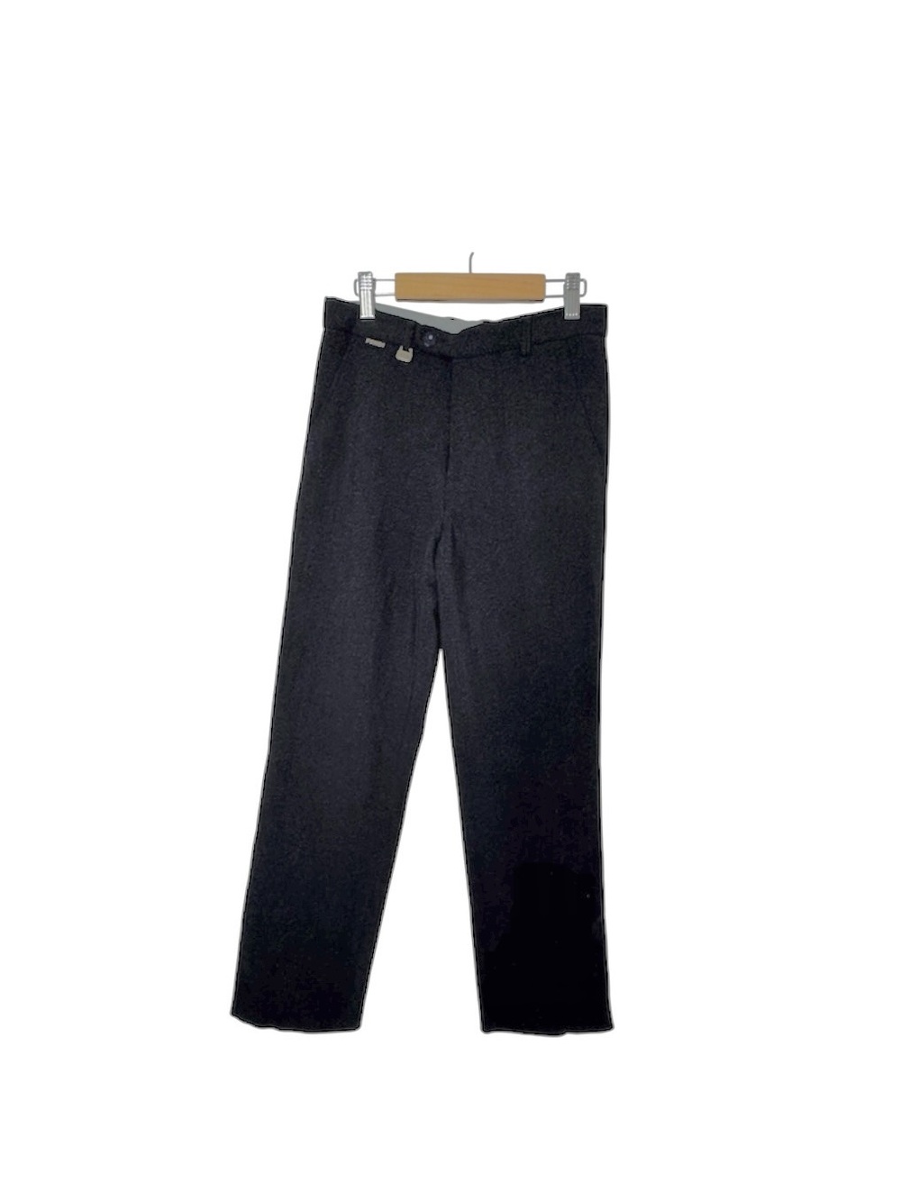 Fendi Vintage Trousers Cotton Straight Leg Size 27 Dark Grey